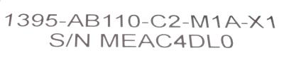 Allen-Bradley 1395-AB110-C2-M1A-X1 label image