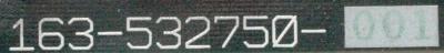 NEC 163-532750-001 label image