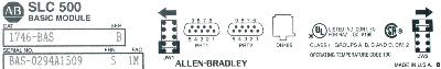 Allen-Bradley 1746-BAS label image