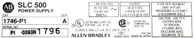 Allen-Bradley 1746-P1 label image