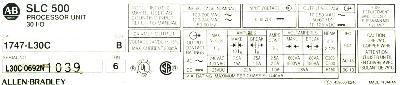 Allen-Bradley 1747-L30C label image