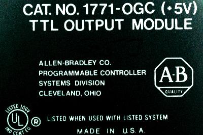 Allen-Bradley 1771-OGC label image