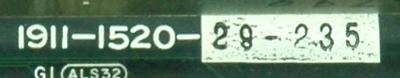 Okuma 1911-1520 label image
