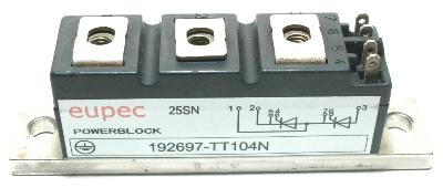 New Refurbished Exchange Repair  Eupec Silicon Controlled Rectifier (SCR) 192697-TT104N Precision Zone