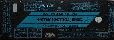 Powertec, Inc 19C-C01-ABC-S961 label image