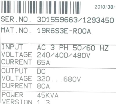 KEB 19R6S3E-R00A label image