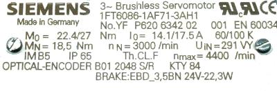 Siemens 1FT6086-1AF71-3AH1 label image