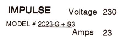 Magnetek 2023-G+S3 label image