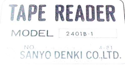 Sanyo Denki 2401B-1 label image