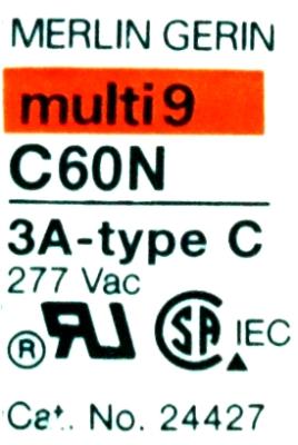 MERLIN GERIN 24427 label image