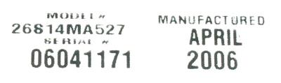 Teleline Canada 26814MA527 label image