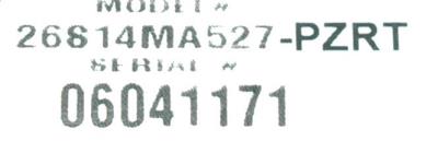 Teleline Canada 26814MA527-PZRT label image