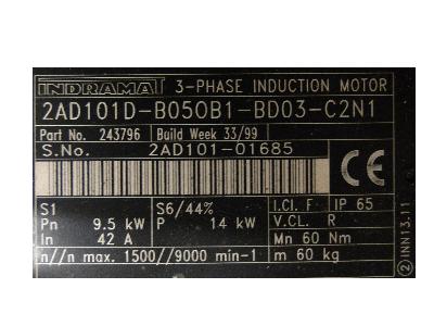 INDRAMAT 2AD101D-B05OB1-BD03-C2N1 label image