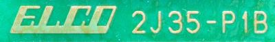 ELCO 2J35-P1B label image