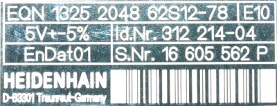 HEIDENHAIN 312214-04 label image