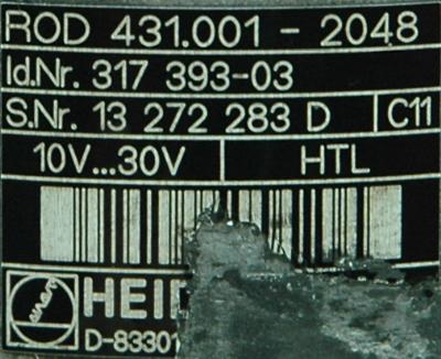 HEIDENHAIN 317393-03 label image