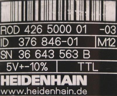 HEIDENHAIN 376846-01 label image