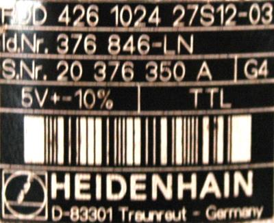 HEIDENHAIN 376846-LN label image