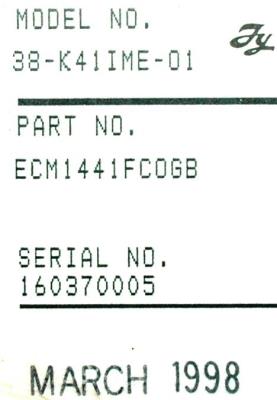 MICROVITEC 38-K41IME-01 label image