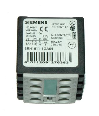 Siemens 3RH1911-1GA04 back image