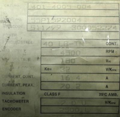 Baldor 401-4005-004 label image