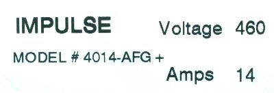 Magnetek 4014-AFG+ label image