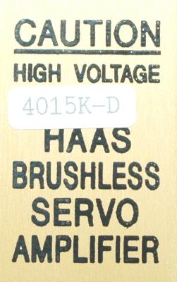 HAAS 4015K-D label image