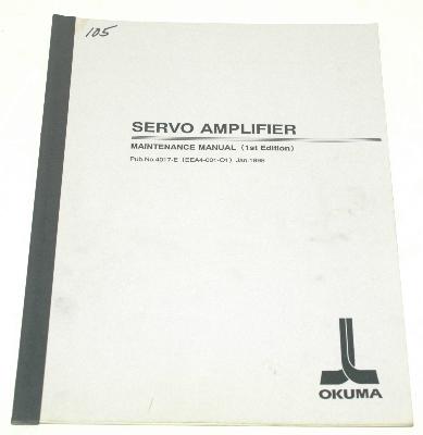 New Refurbished Exchange Repair  Okuma Manuals 4017-E Precision Zone