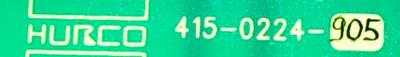 HURCO 415-0224-905 label image