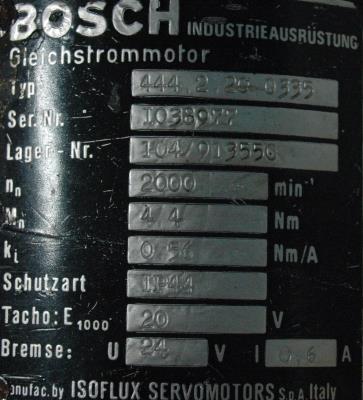 Bosch 444.2.20.0335 label image