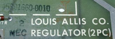 Louis Allis Co. 46S01660-0010 label image