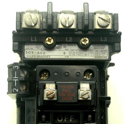 Allen-Bradley 509-AOD-115-120V label image