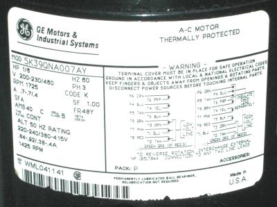 GE 5K39QNA007AY label image