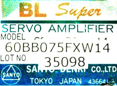 Sanyo Denki 60BB075FXW14 label image