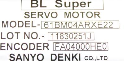 Sanyo Denki 61BM04ARX522 label image
