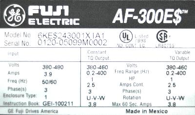 Fuji 6KE$243001X1A1 label image