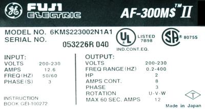 Fuji 6KM$223002N1A1 label image