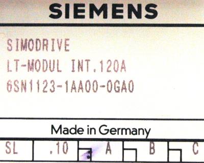 Siemens 6SN1123-1AA00-0GA0 label image