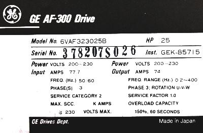 Fuji 6VAF323025B label image