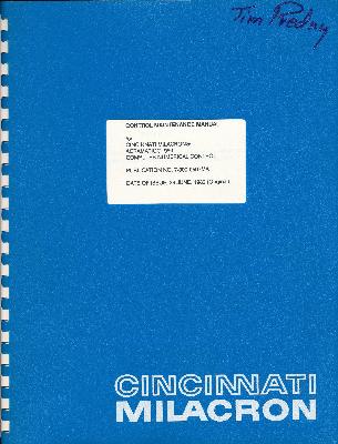 CINCINNATI MILACRON 7-000-0597MA