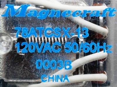 Magnecraft 78ATCSX-13-120VAC label image