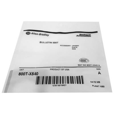 Allen-Bradley 800T-X540 label image