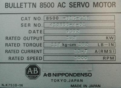 A-B NIPPONDENSO 8500-B1C-L1B label image