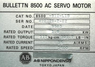A-B NIPPONDENSO 8500-B1D-L1B label image