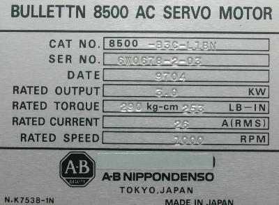 A-B NIPPONDENSO 8500-B3C-L1BN label image