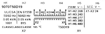 Square D 9070T50D19 label image