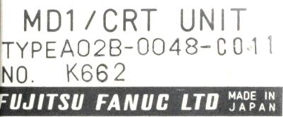 Fanuc A02B-0048-C011 label image