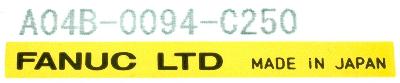 Fanuc A04B-0094-C250 label image
