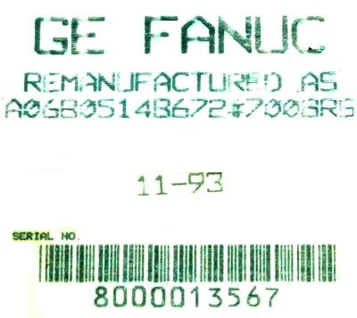 New Refurbished Exchange Repair  Fanuc Motors-AC Servo A06B-0514-B672-7008 Precision Zone