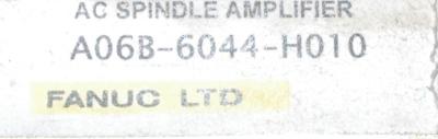 Fanuc A06B-6044-H010 label image